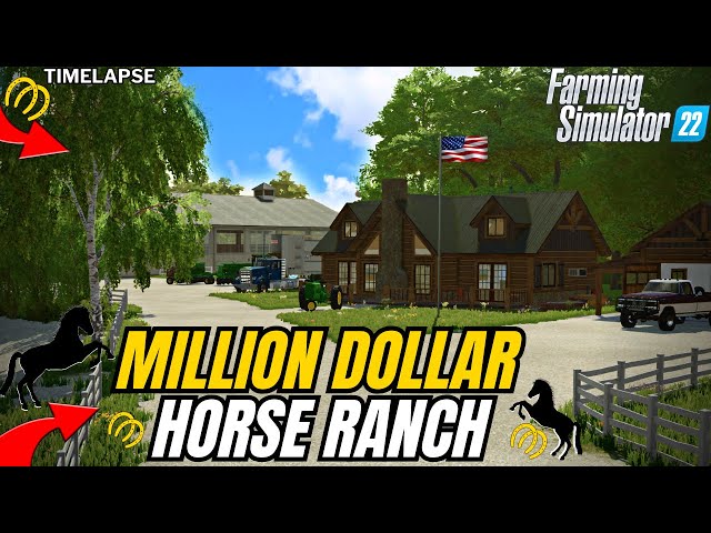 Building a Million Dollar Horse Ranch from Scratch | Farming Simulator 22