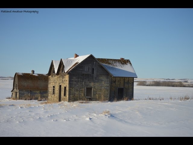 Abandoned homesteads and old buildings in Alberta