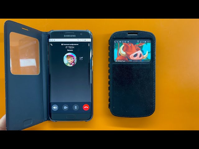 Incoming & Outgoing Call Viber Samsung Galaxy S4 vs S7 In a book case