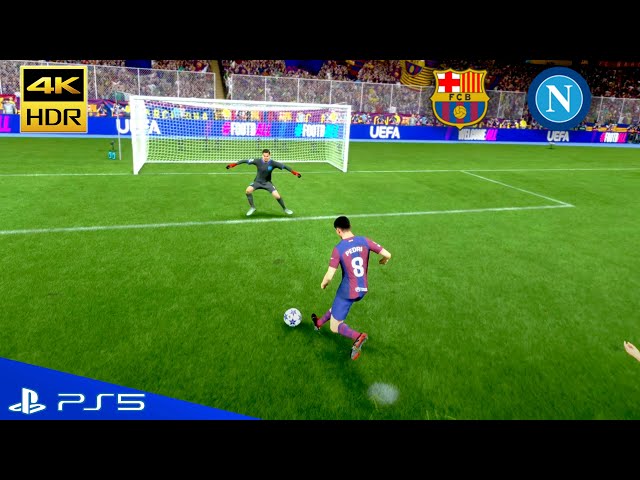 Highlights Barcelona – Napoli Champions League 2024 PS5™ 🎮 @Barcelona_FC24