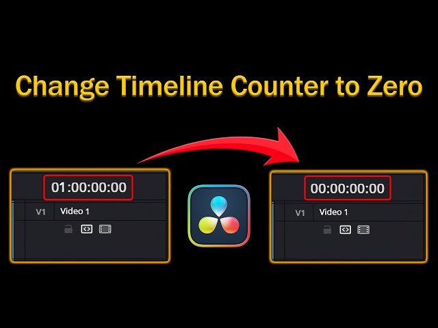 How to Set Timeline Timecode Counter to Zero in DaVinci Resolve