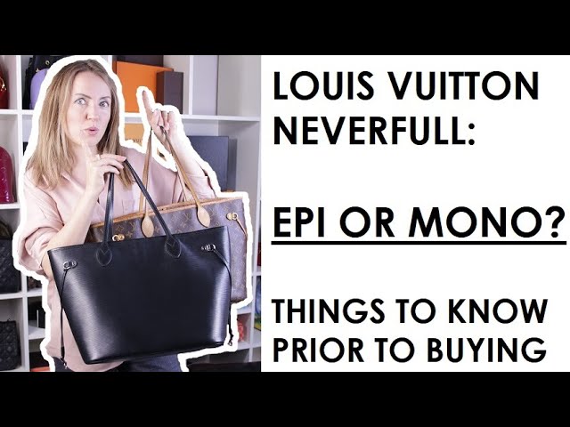 Louis Vuitton Neverfull MM: Epi vs Mono / Leather Comparison #lvneverfull #louisvuittonneverfull
