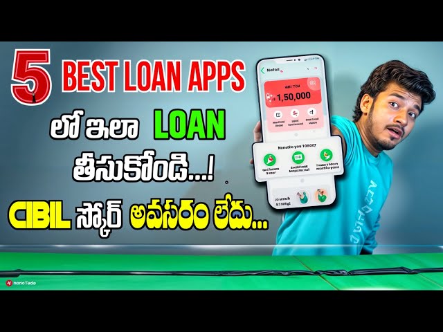 Top 5 Best Loan Apps 2024 || Just 5 Min - Fast Approval - Telugu