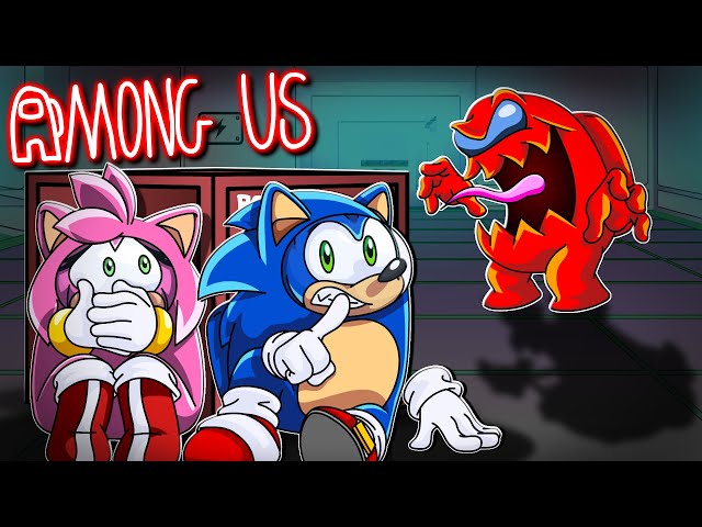 😨 HIDE FOR YOUR LIFE!! - Sonic & Amy AMONG US with FANS!
