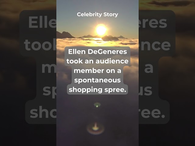 Funny story about ELLEN DEGENERES
