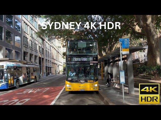 SYDNEY 4K HDR - Double Decker Bus Ride - B-Line -  Northern Beaches to CBD