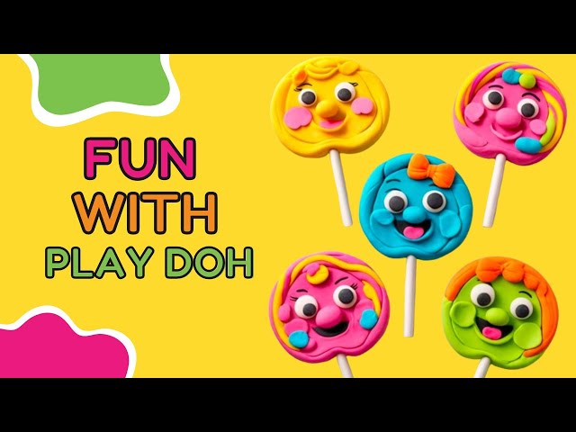 best learn colors with clay lollipop /learn the colors educational video for toddlers