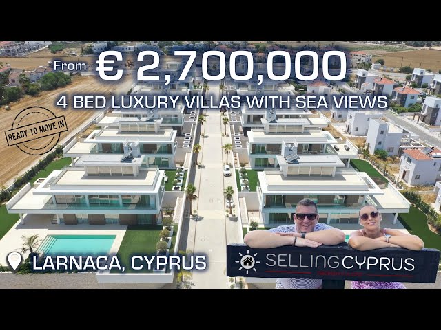 4 bedroom luxury villas with sea view for sale in Larnaca, Cyprus