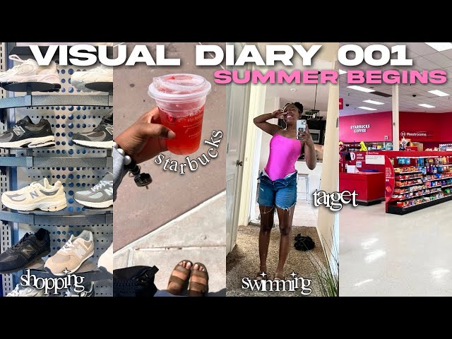 Visual Diary 001: SUMMER BEGINS ☀️, swimming, Shopping, Target Run, Grwm + More