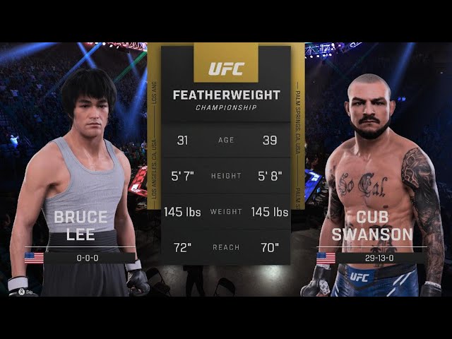 Bruce Lee VS Cub Swanson | EA UFC 5