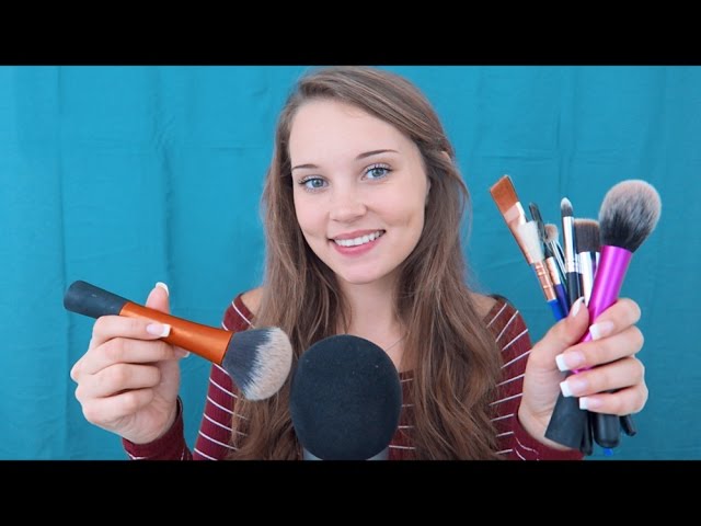 ASMR Brushing the Microphone With Different Brushes