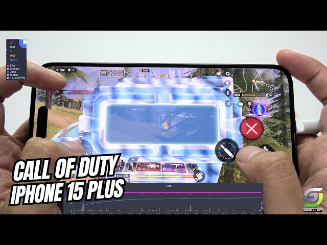 iPhone 15 Plus test game Call of Duty Mobile CODM Update | Apple A16