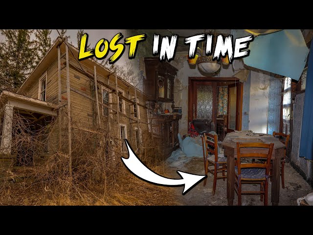 FULL OF ANTIQUES! Creepy Overgrown House ABANDONED Since Decades Completely Frozen In Time!
