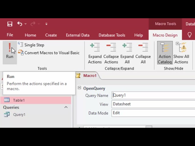 Creating Macro and Macro Button for Run Query in Microsoft access@COMPUTEREXCELSOLUTION