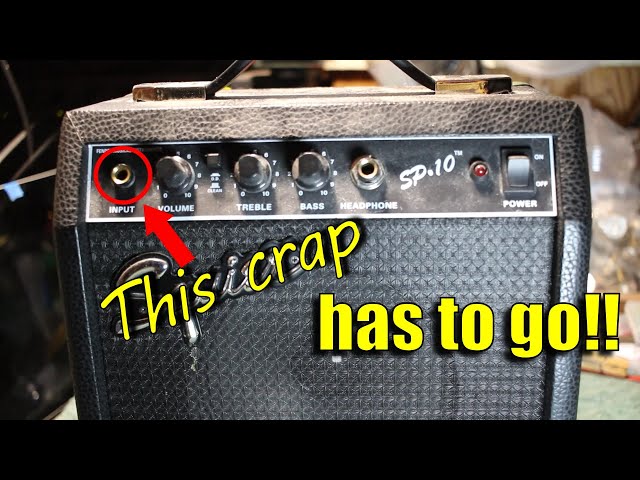 Replacing the input jack on a Squier/Fender practice amp