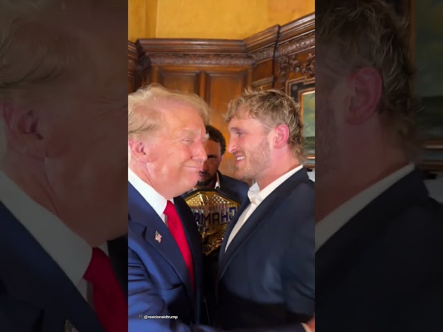 Donald Trump and Logan Paul FACE OFF 👀