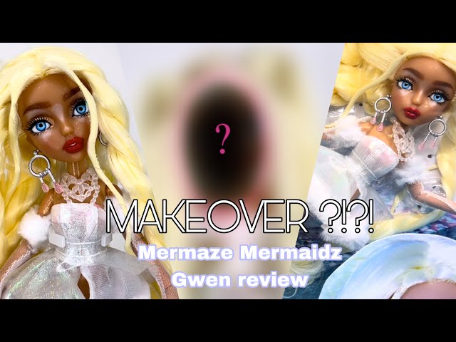 Mermaze Mermaidz winter waves Gwen doll review ( AND SECRET MAKEOVER)