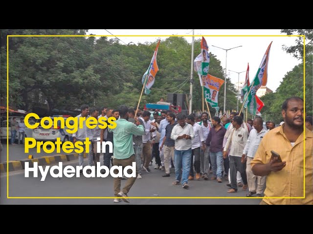 Hyderabad: Congress rallies in support of Rahul Gandhi