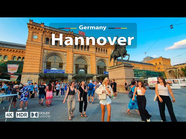 Hannover, Germany 🇩🇪 Vibrant Walking Tour 🎺 4K 60fps HDR | Music Festival (Fete de la Musique) 2023