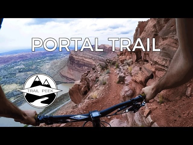 DON'T LOOK DOWN - Mountain Biking Portal Trail - Moab, Utah
