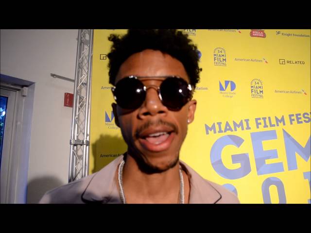 Darrell Britt-Gibson actor of Soy Nero Film sends greetings to Mexicans in Miami