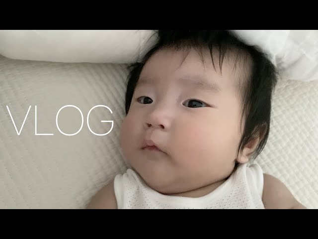[SUB]조금(많이) 특이한 3개월 아기 옹알이 브이로그 3month old baby's slightly(very) unusual babbling vlog