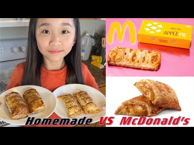 Homemade Apple Pie VS McDonald's Apple Pie | Janet and Kate