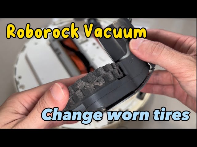 Xiaomi Roborock Vacuum - Tire Replacement (Old Tire Leaves Stains on Floor)