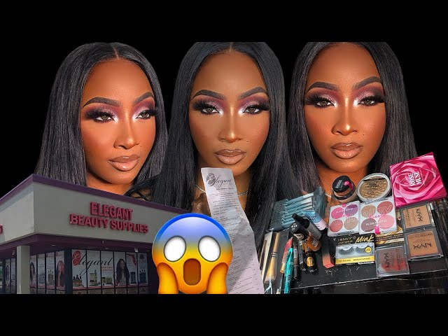 Full face using ONLY Beauty supply store Makeup X Vlog 🔥🔥😱🐐
