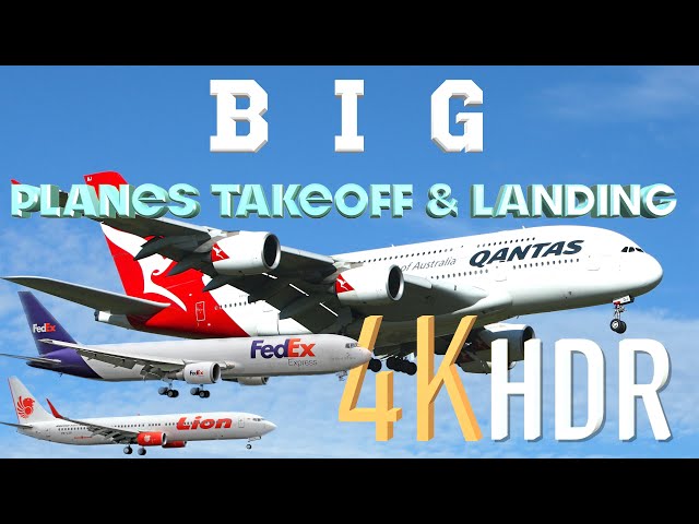 Big Flight Takeoff and Landing | 4K HDR Big Planes close up
