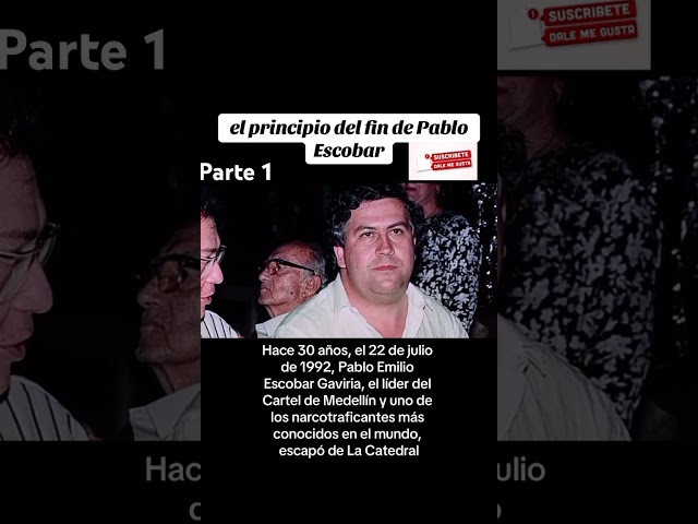 Principio del fin de Pablo Escobar #cosasquenosabias #pabloemilioescobargaviria #carteldemedellin