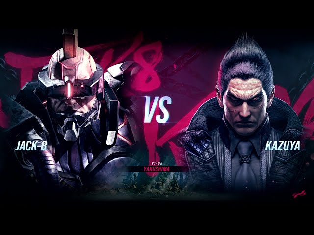 Tekken 8 Gameplay - Jack8 vs Kazuya in Yakushima Stage