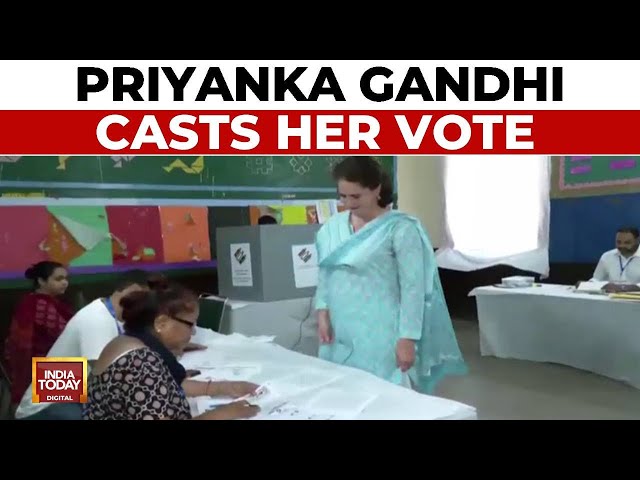 Lok Sabha Election Phase 6: Priyanka Gandhi Casts Her Vote In New Delhi | Lok Sabha Polls News