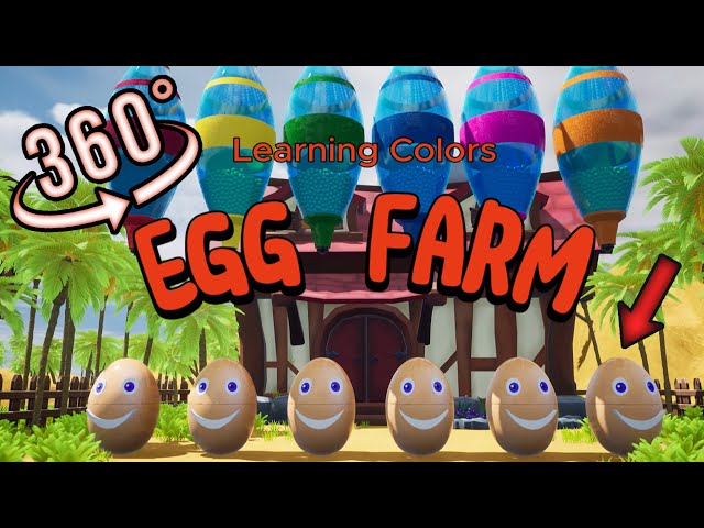 Learning Colors and Song Farm Egg - 360 VR | #farmingsimulator22  #egg #kidssong
