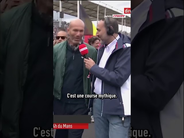 👨‍👨‍👦🥰Zidane en famille aux 24 Heures du Mans 2024 #shorts #zidane #automobile