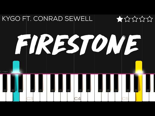 Kygo - Firestone ft. Conrad Sewell | EASY Piano Tutorial
