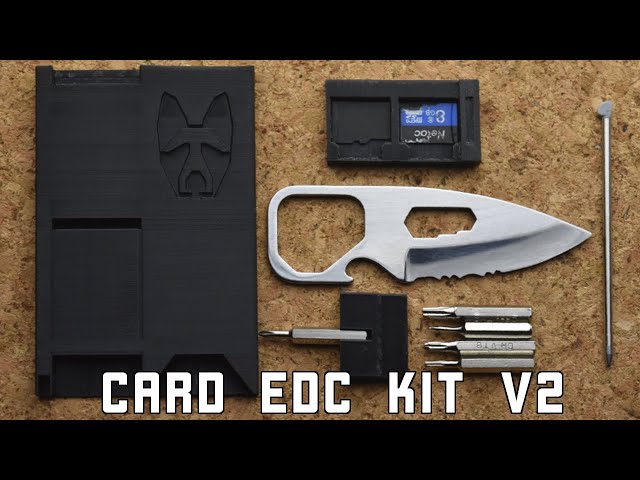 3D Printed Credit Card Multi-tool V2