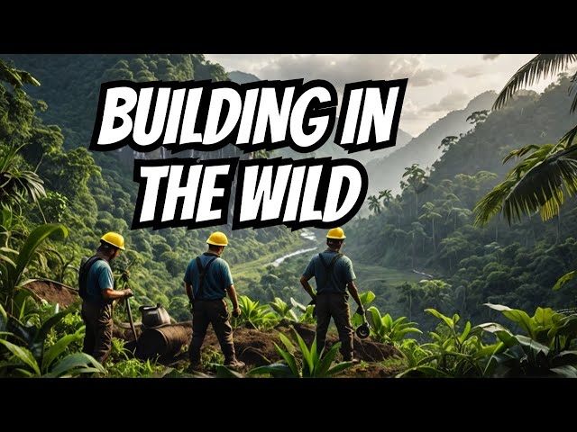 Timelapse of Miners Constructing in the Jungles of Laos