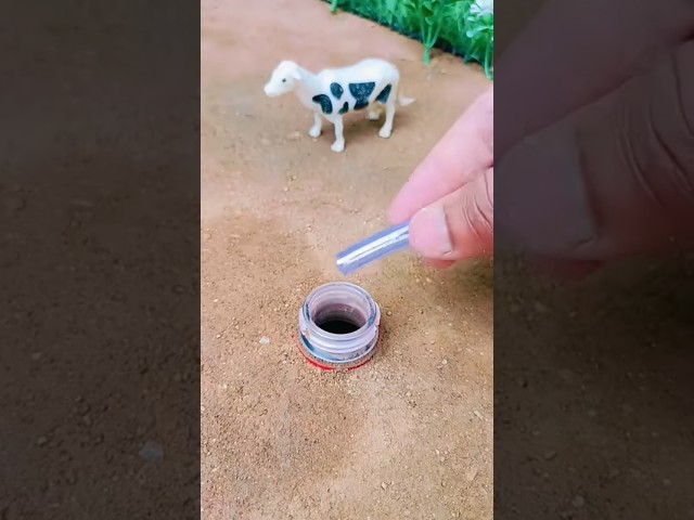 Diy Mini Hand Pump Water Motor With Cow Drink 😱 #shorts #shortsvideo