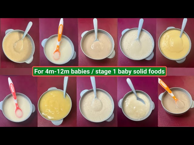 4 Month Baby Foods| Baby Puree Recipes| Baby First Solid Recipes~Homemade Stage 1 Baby | Faith Vibes