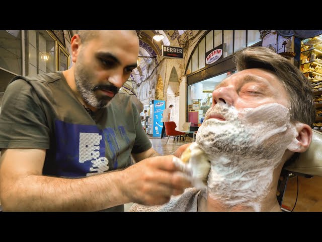 💈 Back After 12 Years For A Classic Turkish Shave In Istanbul's Grand Bazaar | Yasemin Erkek Kuaförü