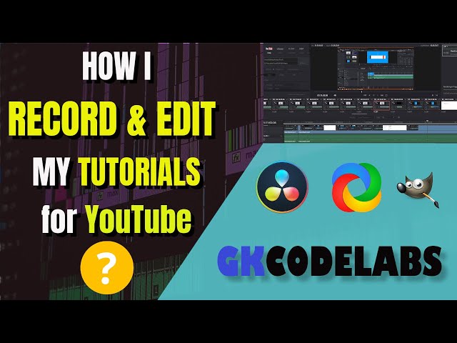 How to Record and Edit Tutorial Videos for YouTube | Screen recording | Video Editing