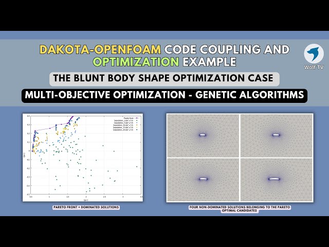 DAKOTA-OpenFOAM optimization loop | Multi-objective optimization - Genetic algorithms