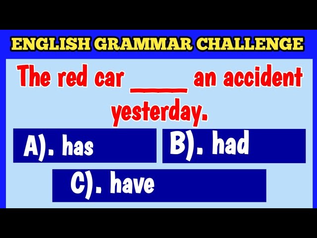 Top Challenging English Grammar Quiz Video  | Learn How To Speak English Language Correctly #english