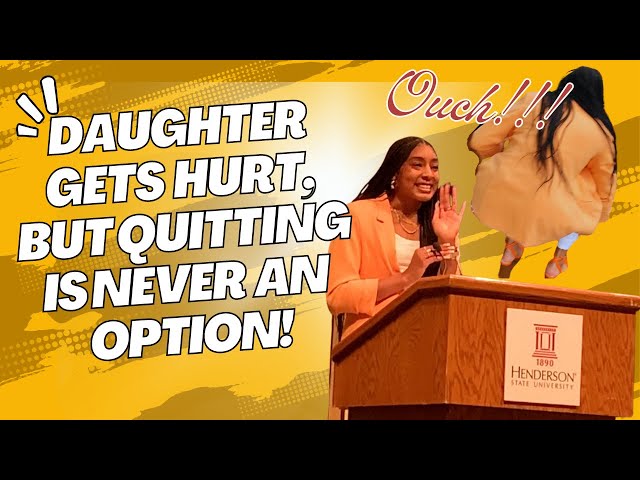 MY DAUGHTER GETS HURT, BUT QUITTING IS NEVER AN OPTION - NEVER STOP REACHING