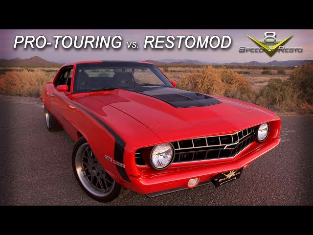 Which Is Better: Pro Touring, Resto Mod, Or Pro Street?  We look at popular Muscle Car Styles V8TV