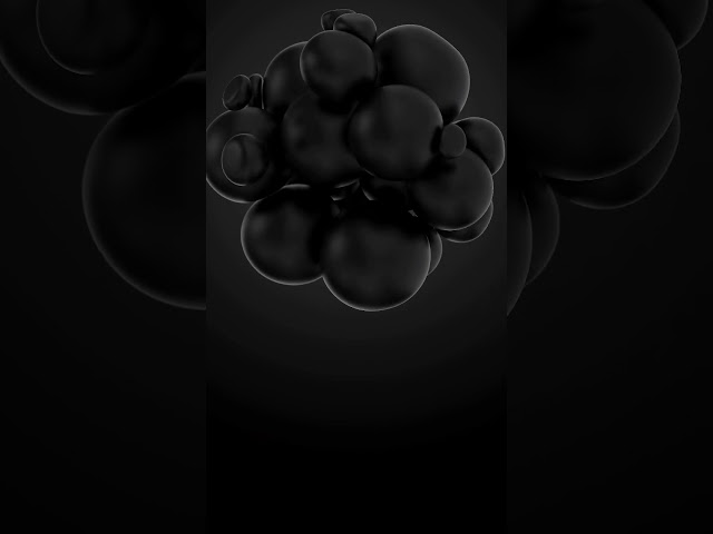 3D Beautiful Black Abstract Modern Screensaver Relaxing Peaceful Stress Relief Screensaver l 4K