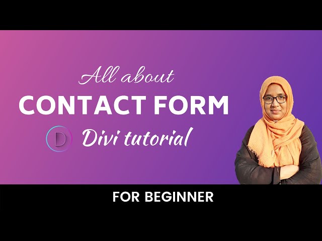 [Complete tutorial] How to use Divi Contact form