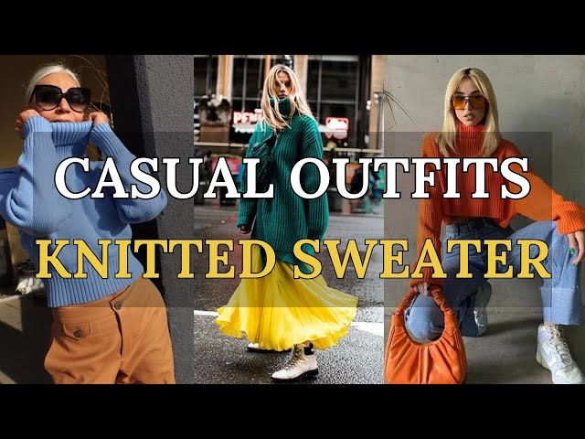 Cozy & Chic: Knitted Sweater Winter Outfits Lookbook