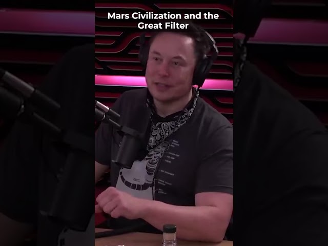 Joe Rogan and Elon Musk on Mars civilization and the great filter #shorts